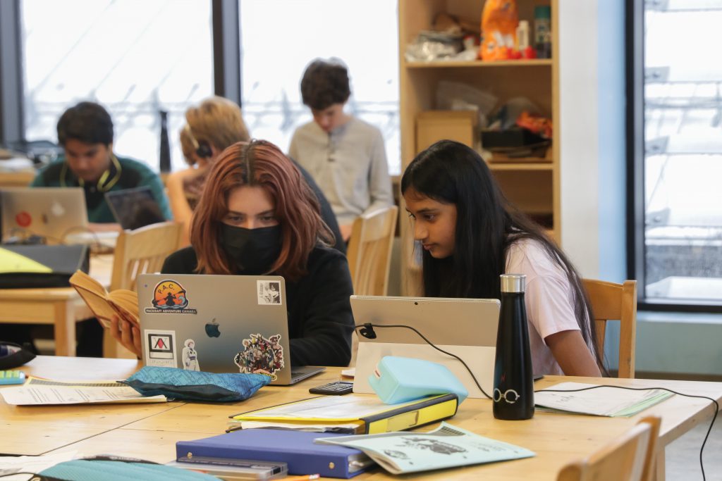 Each year students work in groups to develop a small business for their group such as baking and selling breads.